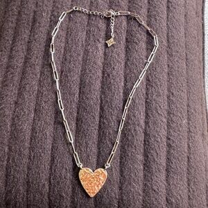 Gold Heart Pendant Necklace
